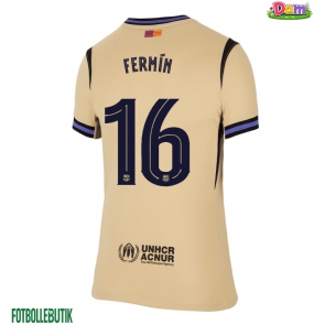 Barcelona Fermin Lopez #16 Bortatröja Kvinnor 2025-26 Kortärmad